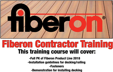Turkstra Lumber Fiberon Contractor Training - Composite decking training for contractors by industry and safety professionals. Product knowledge, working at heights and how to questions and answers.